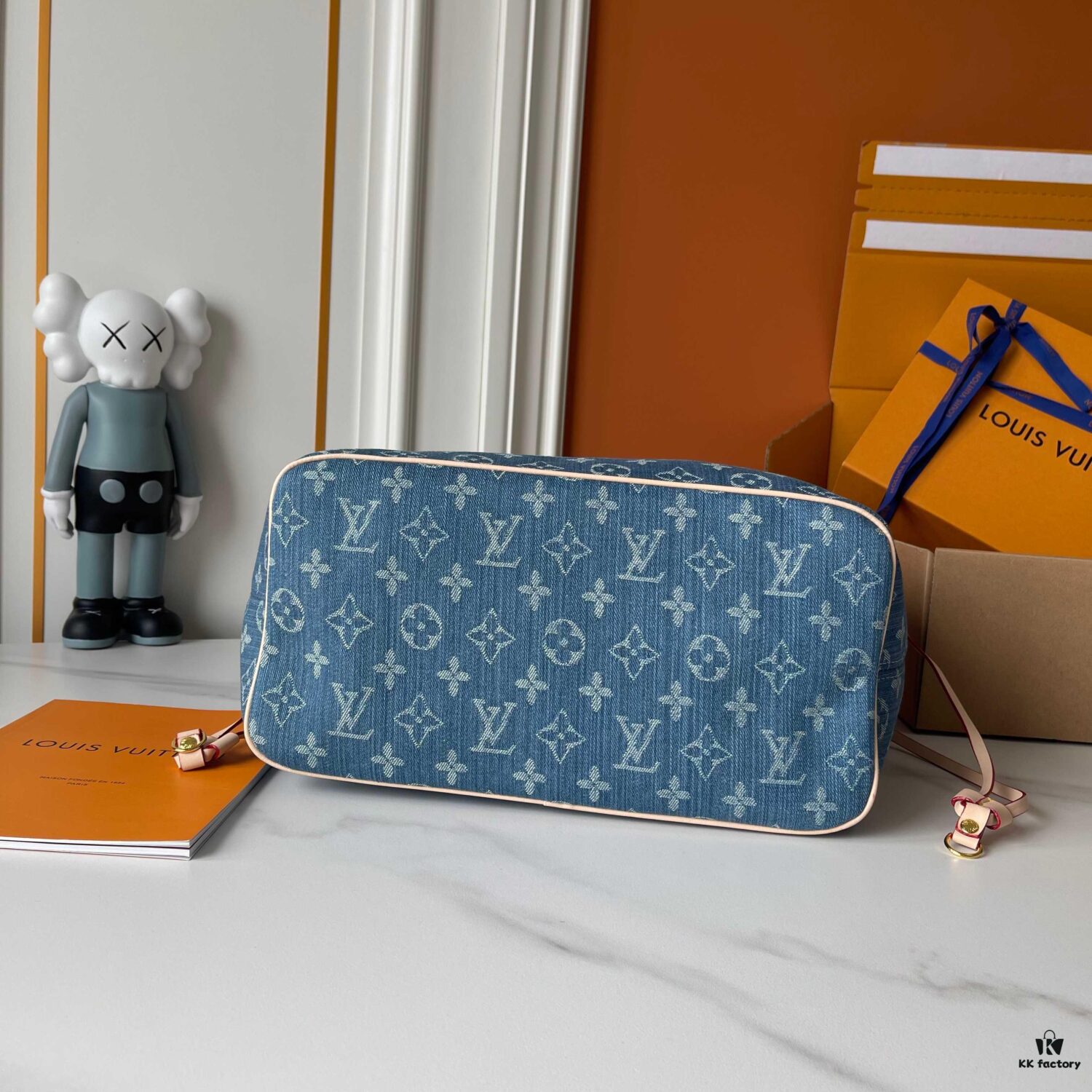 Upgraded M40995 Medium Denim Jacquard Tote Bag 💋💋 Louis Vuitton New Neverfull – A Fresh Take on a Classic Handbag