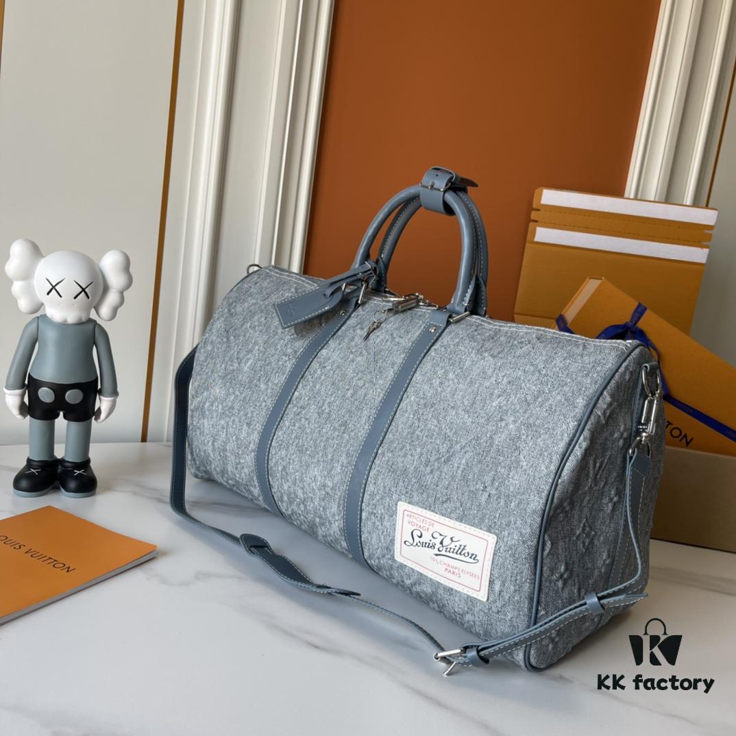 Upgraded Version Latest Model M22532 Denim Keepall Bandoulière 50 Travel Bag