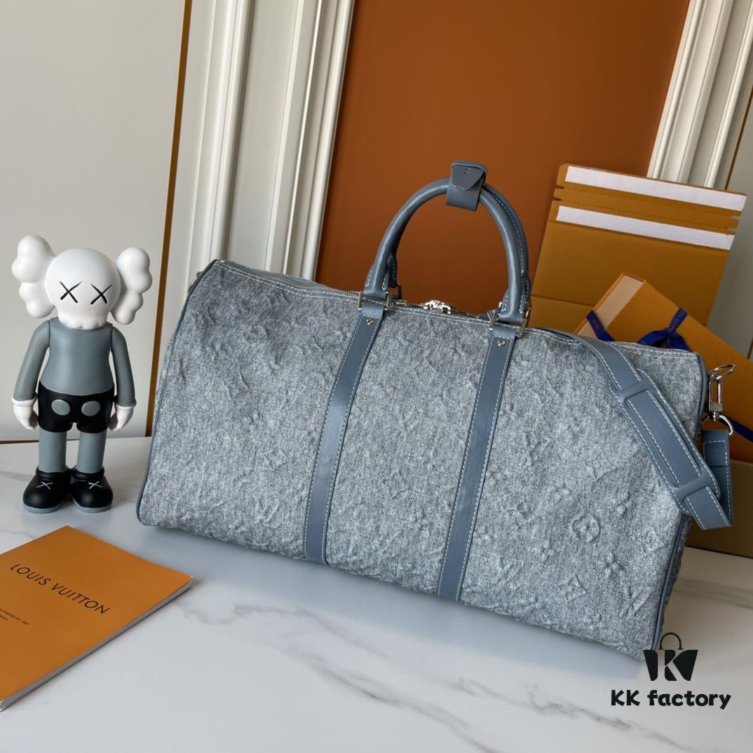 Upgraded Version Latest Model M22532 Denim Keepall Bandoulière 50 Travel Bag