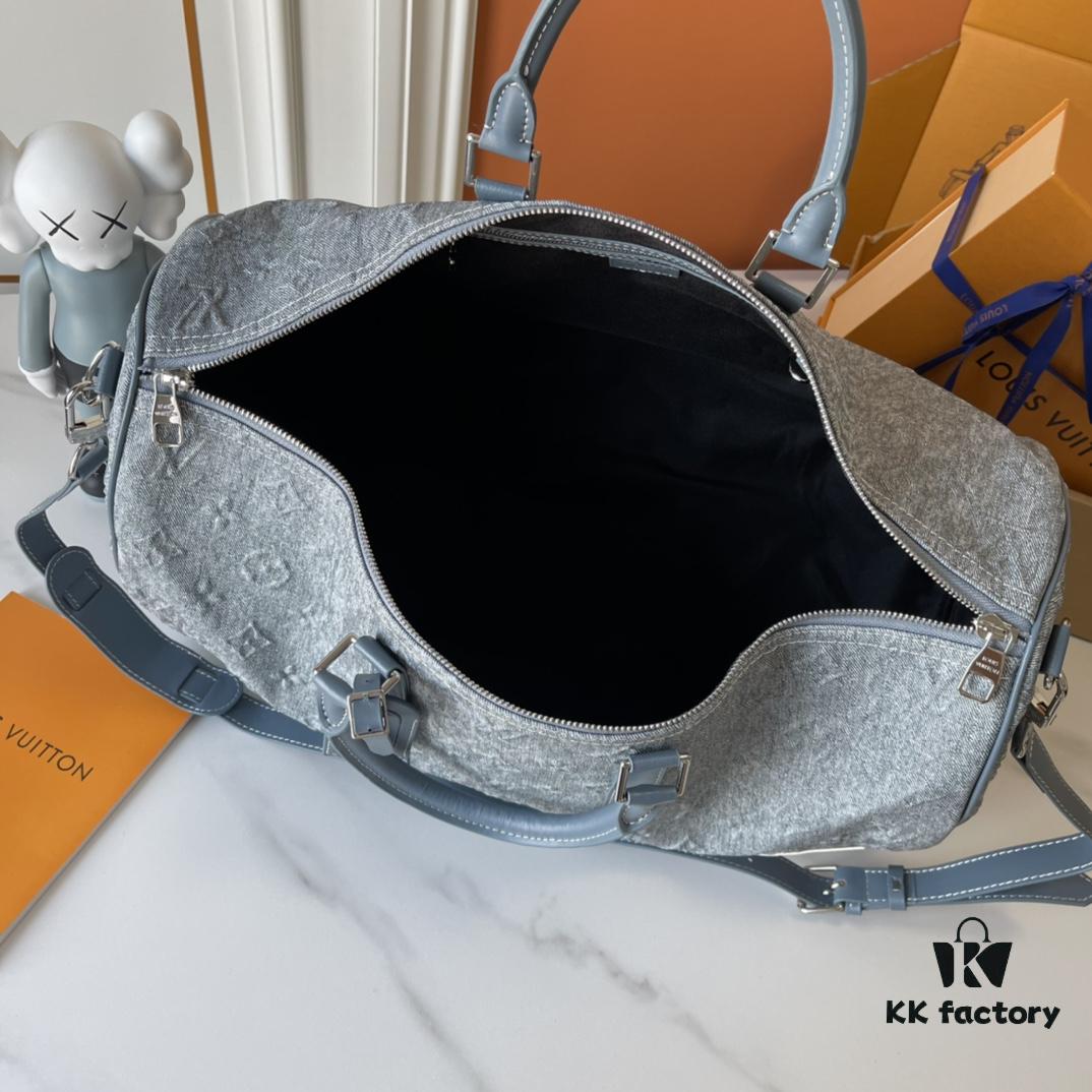 Upgraded Version Latest Model M22532 Denim Keepall Bandoulière 50 Travel Bag