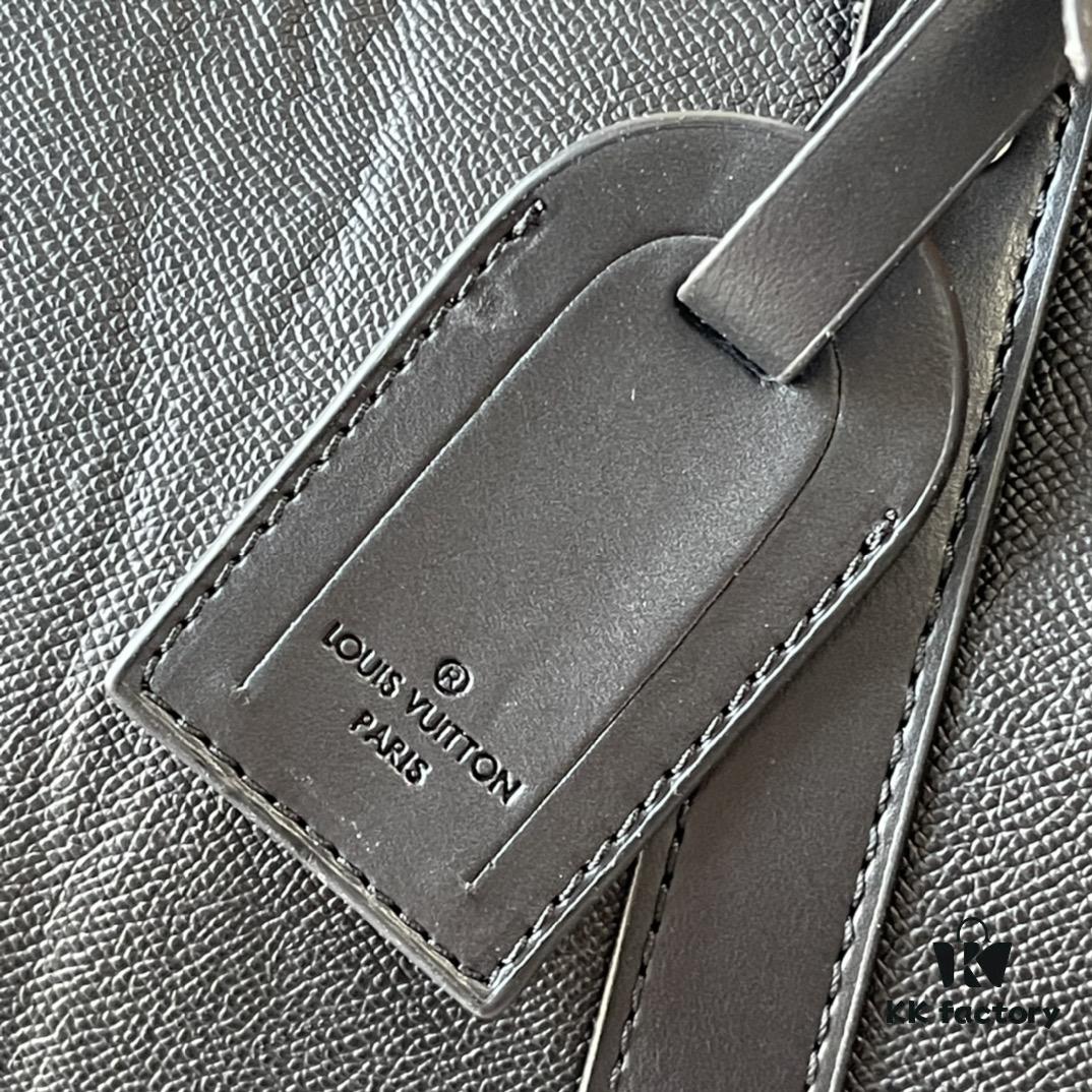 Upgraded Version Latest Model M22532 M41416 M44810 Black Grid Pressed Grid Cross Texture Keepall Bandoulière 50 Travel Bag