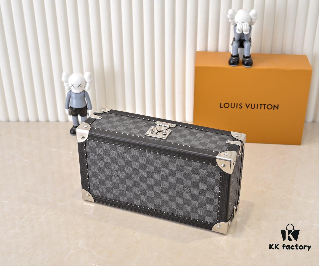 Top-Grade Original M4700B [Exclusive Shoot, Upgraded Authentic Version] 8-Watch Case with Black Grid and Purple Interior