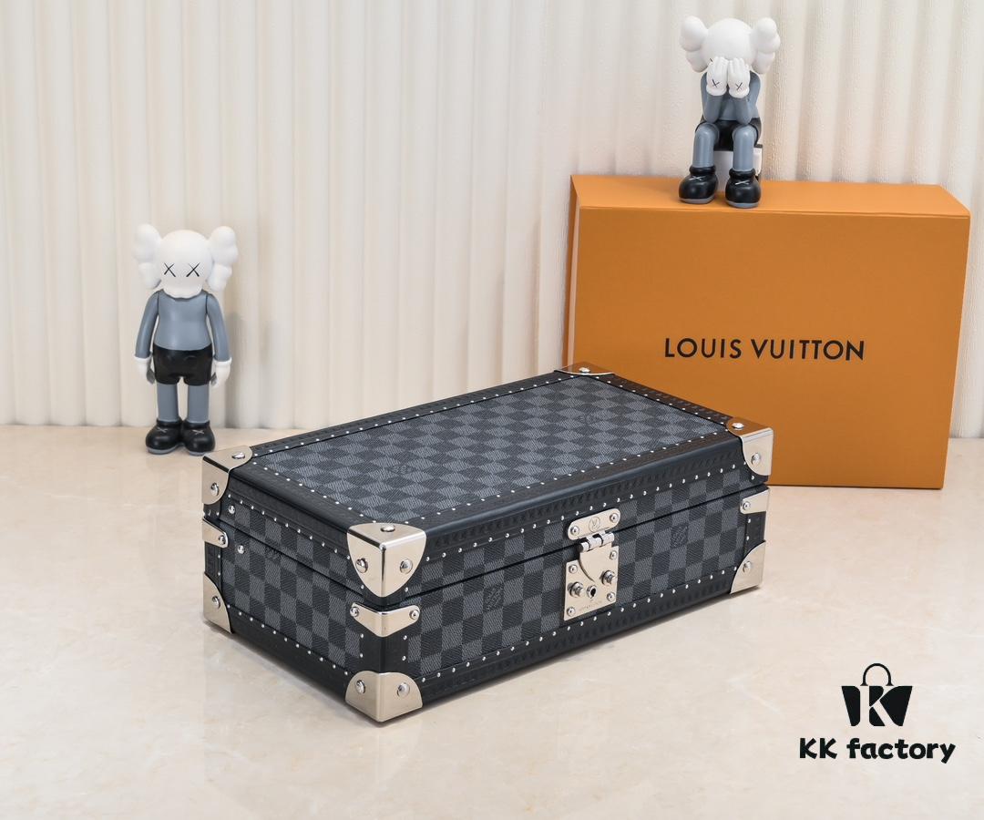 Top-Grade Original M4700B [Exclusive Shoot, Upgraded Original Version] 8-Piece Watch Box in Black Grid