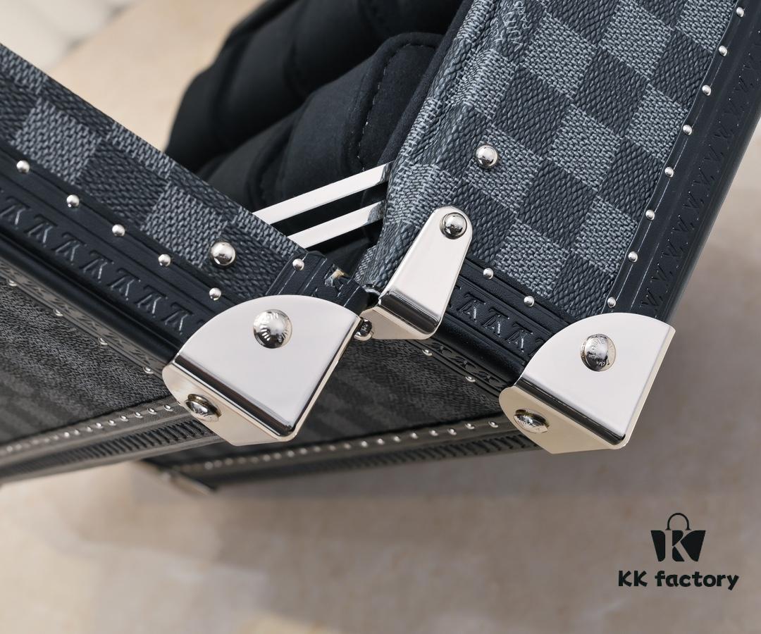 Top-Grade Original M4700B [Exclusive Shoot, Upgraded Original Version] 8-Piece Watch Box in Black Grid