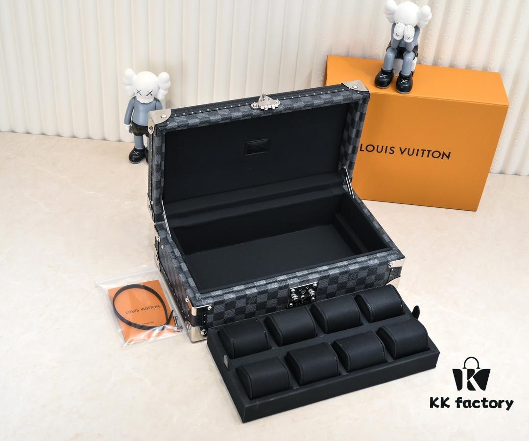 Top-Grade Original M4700B [Exclusive Shoot, Upgraded Original Version] 8-Piece Watch Box in Black Grid