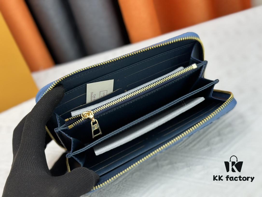 M82958 Blue Denim Zippy Wallet Collection