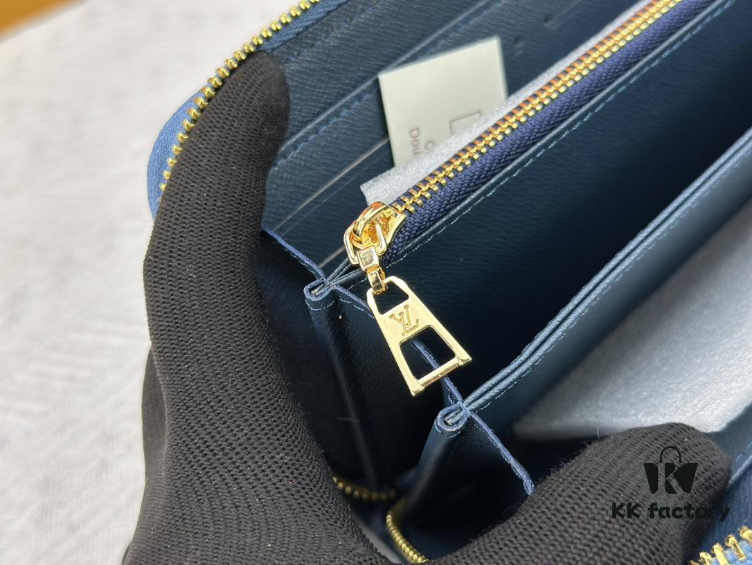 M82958 Blue Denim Zippy Wallet Collection