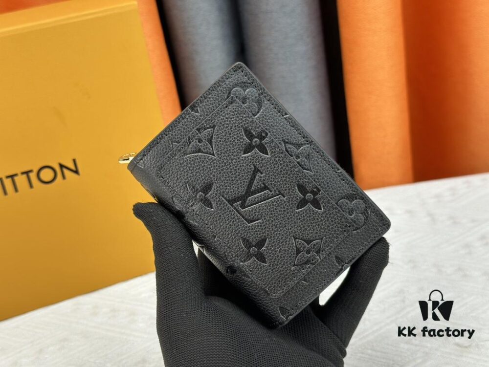 LV Top Clone M80152 Cléa Wallet in Monogram Empreinte Soft Grained Calfskin with Signature Pattern