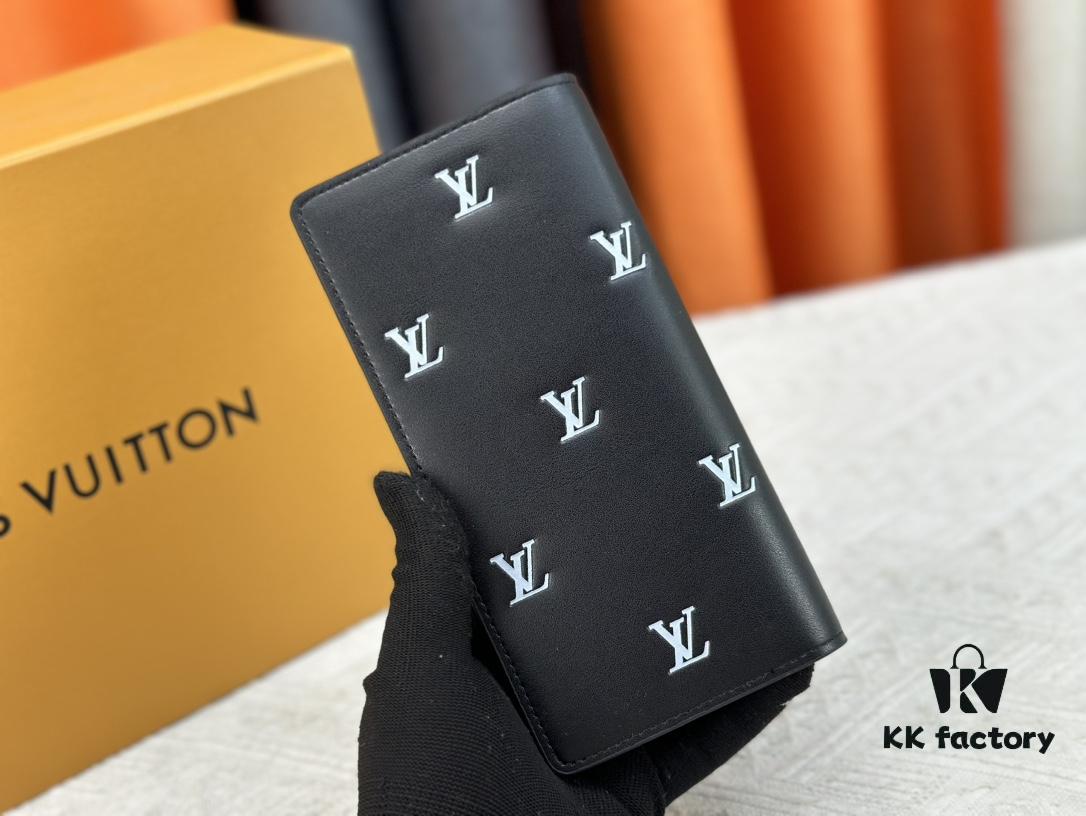 Wallet Model: N62665 Louis Vuitton Classic Brazza Wallet in Damier Graphite Pixel Canvas