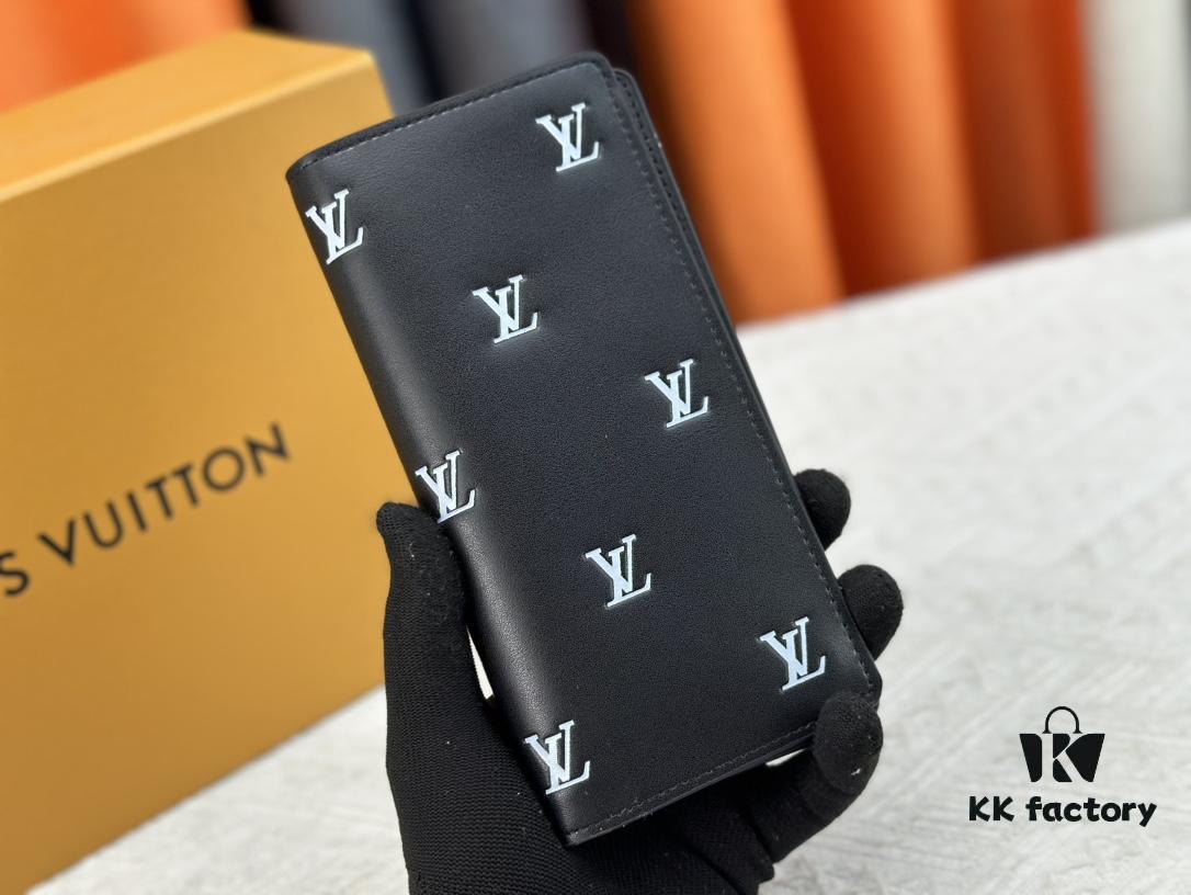 Wallet Model: N62665 Louis Vuitton Classic Brazza Wallet in Damier Graphite Pixel Canvas