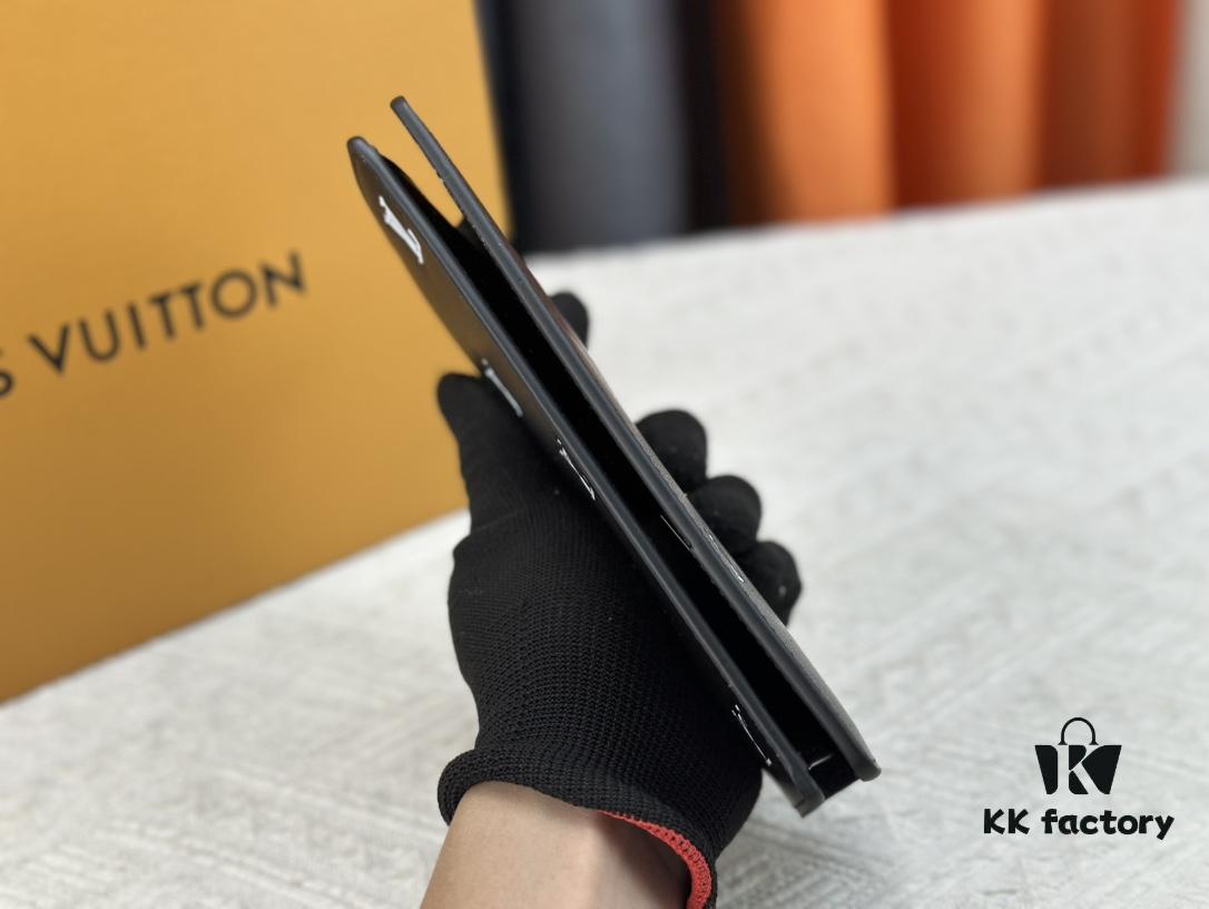 Wallet Model: N62665 Louis Vuitton Classic Brazza Wallet in Damier Graphite Pixel Canvas