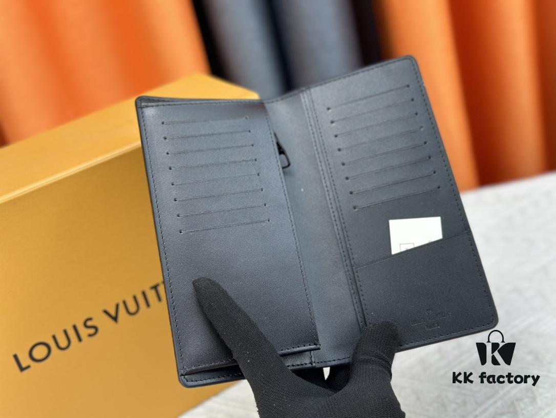 Wallet Model: N62665 Louis Vuitton Classic Brazza Wallet in Damier Graphite Pixel Canvas