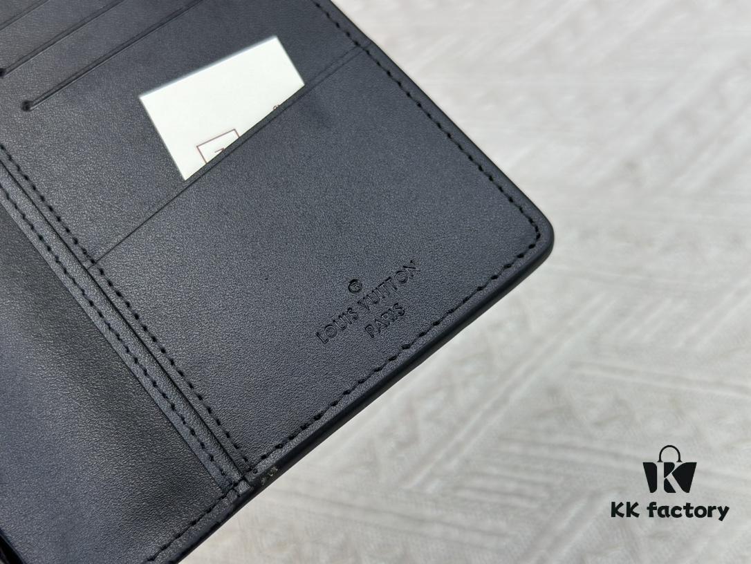 Wallet Model: N62665 Louis Vuitton Classic Brazza Wallet in Damier Graphite Pixel Canvas