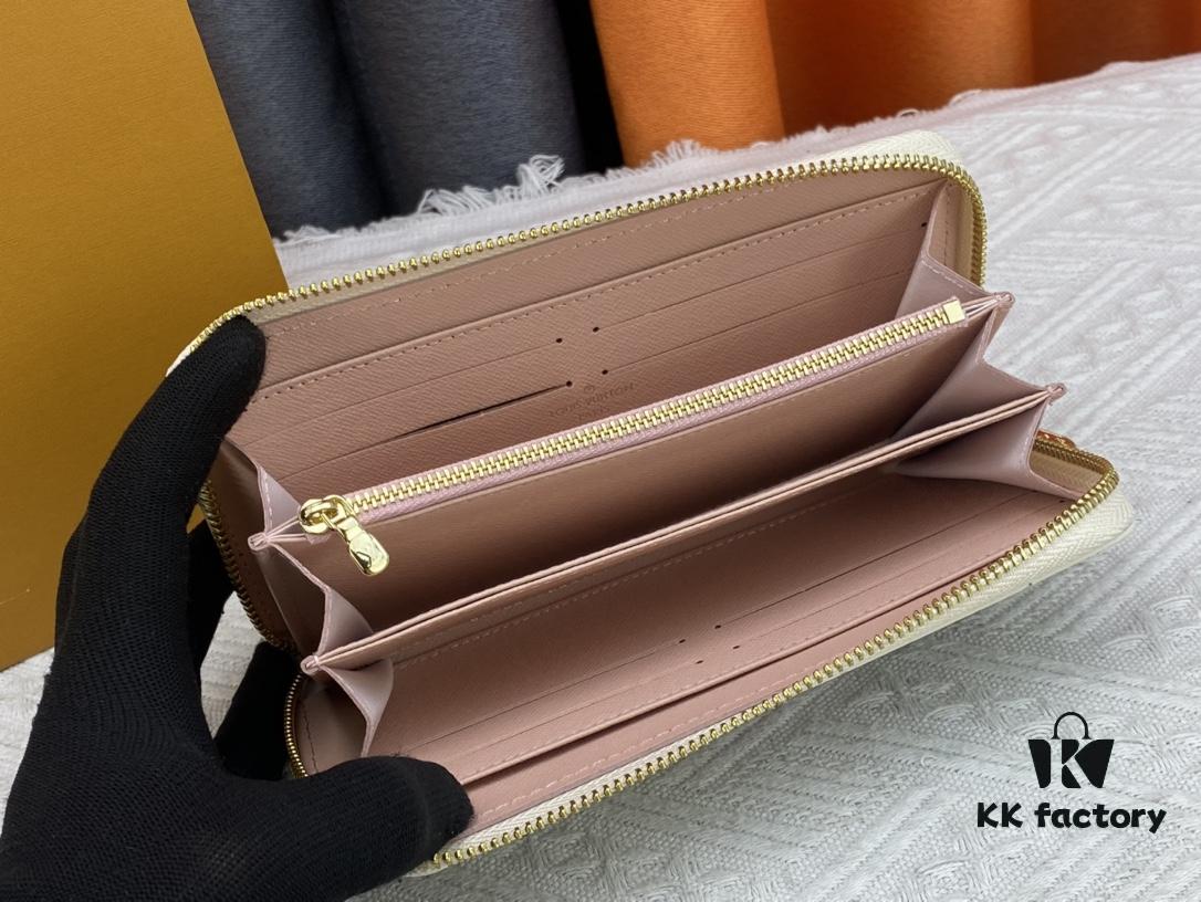 M60017 White Grid Bird Wallet