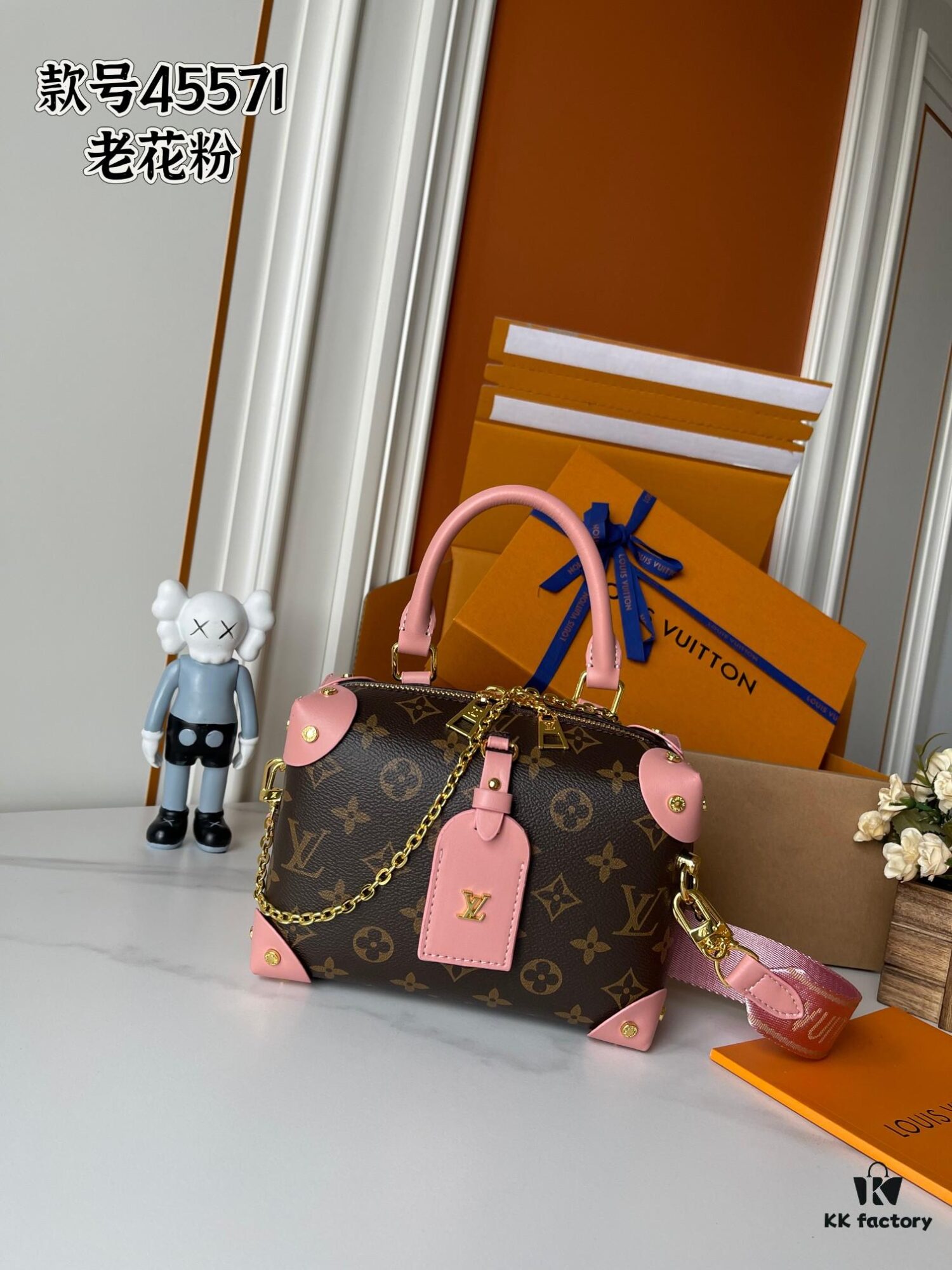 Upgraded Version 160... Premium Quality Original Edition 🦋🦋 M45571 Black / M45531 Pink M56319 M45392 M56319 Petite Malle Souple Handbag