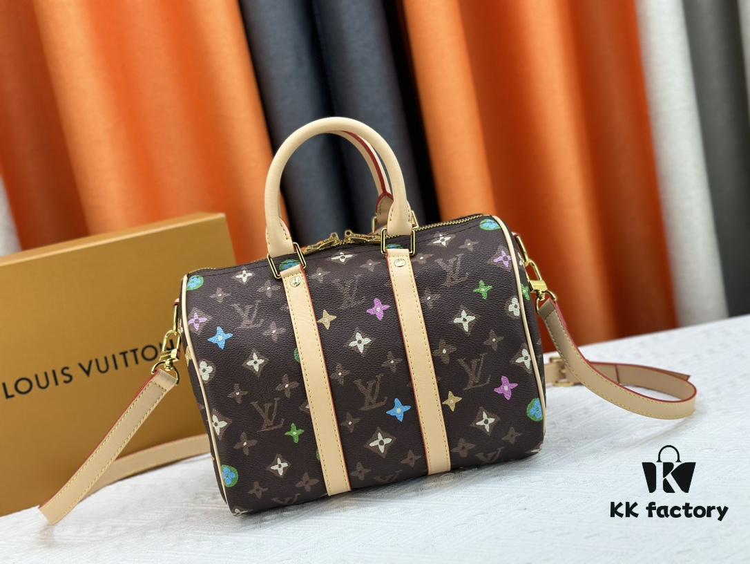 M24424 M24849 Monogram Eclipse Reverse Denim Keepall 25 Bag