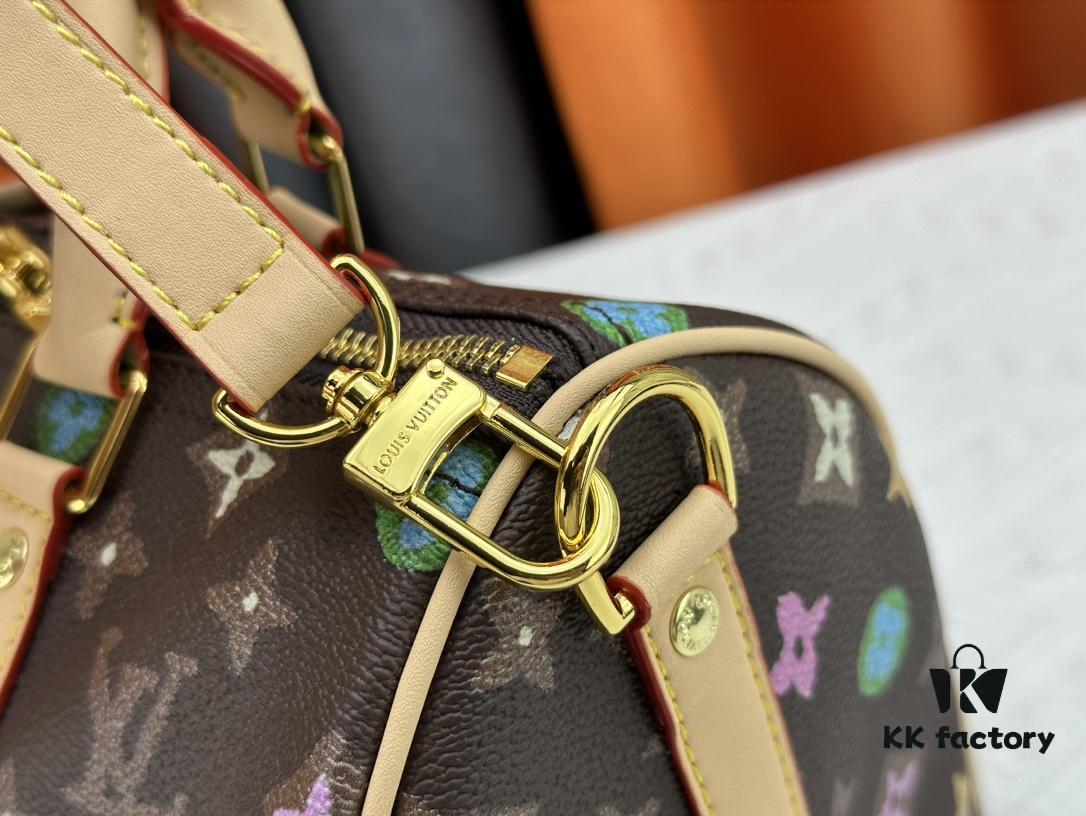 M24424 M24849 Monogram Eclipse Reverse Denim Keepall 25 Bag