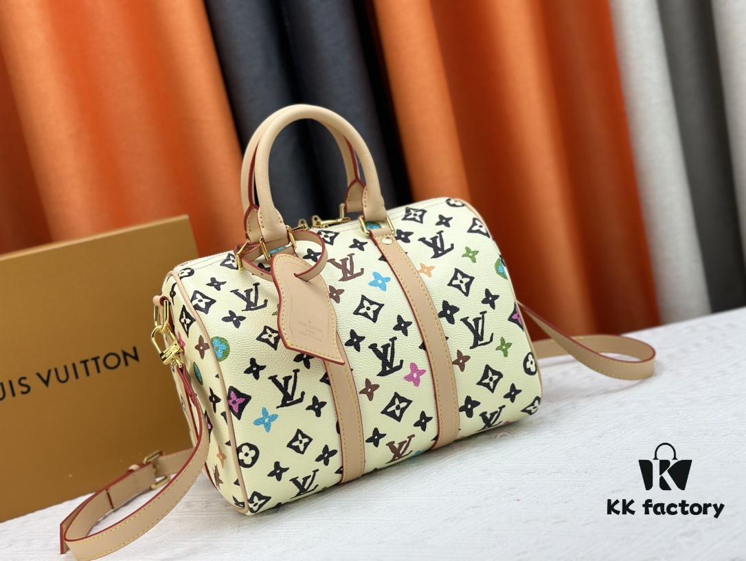 M24424 M24849 Monogram Eclipse Reverse Denim Keepall 25 Bag