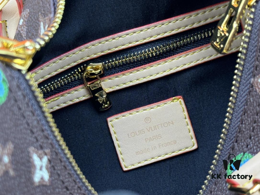 M24424 M24849 Monogram Eclipse Reverse Denim Keepall 25 Bag