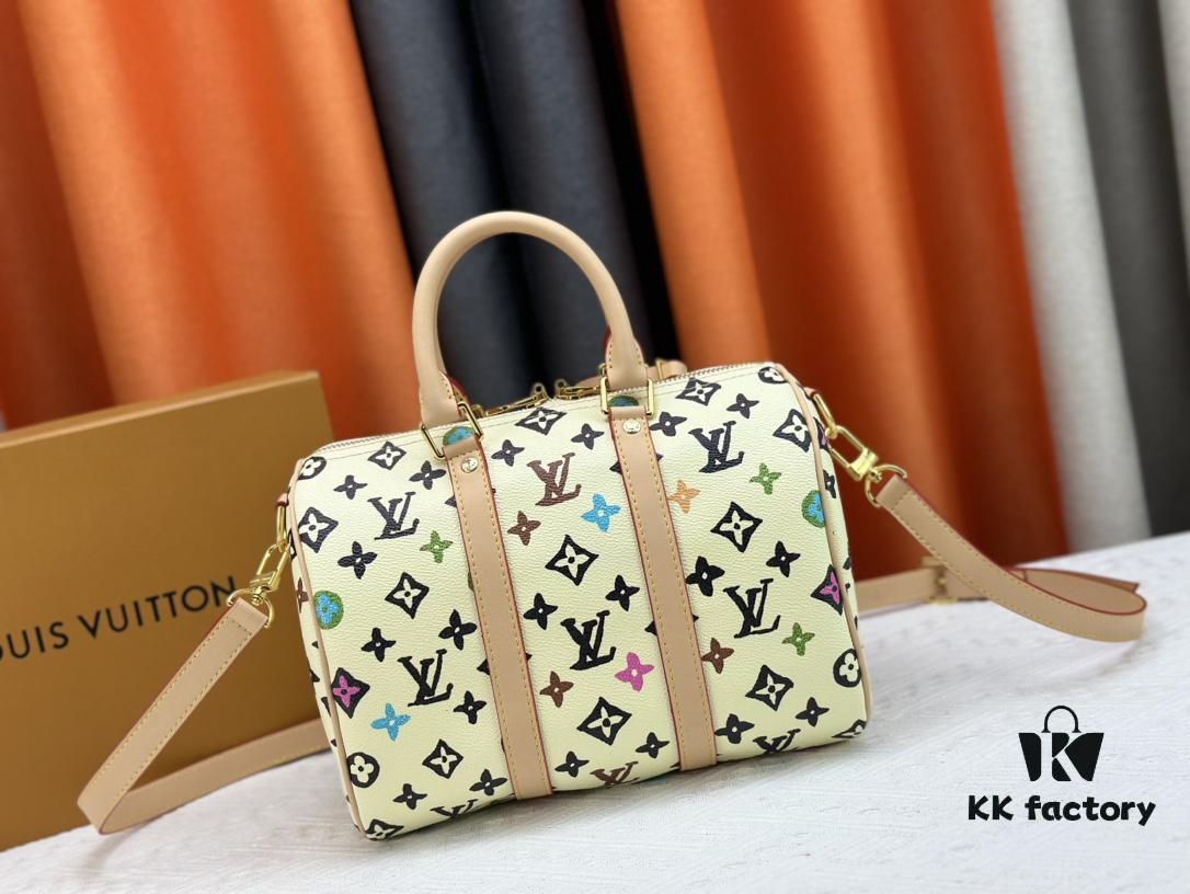 M24424 M24849 Monogram Eclipse Reverse Denim Keepall 25 Bag