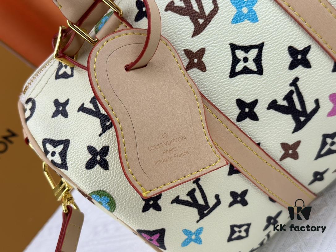 M24424 M24849 Monogram Eclipse Reverse Denim Keepall 25 Bag