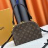 M12996 LV Half-Moon Double Zipper Handbag