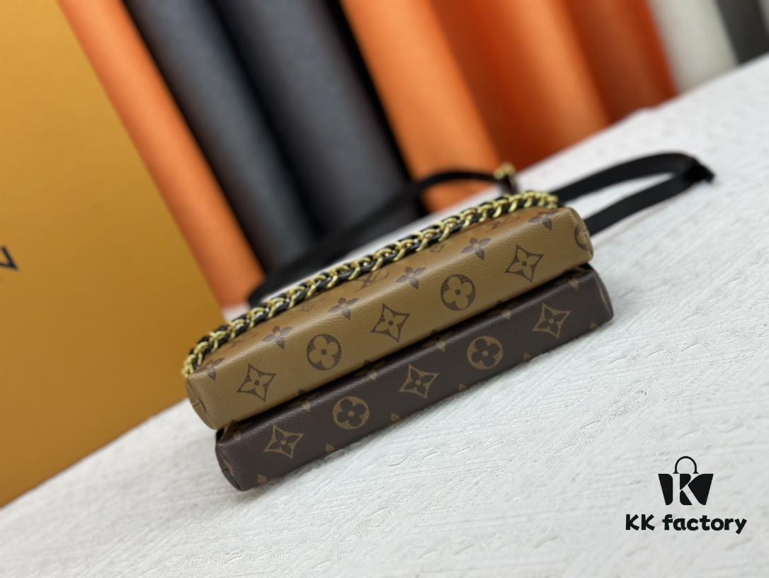 M12996 LV Half-Moon Double Zipper Handbag