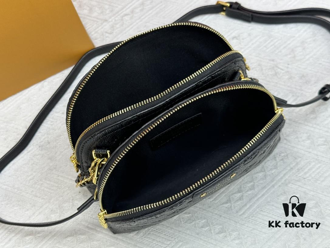 M12996 LV Crescent Double-Zip Handbag