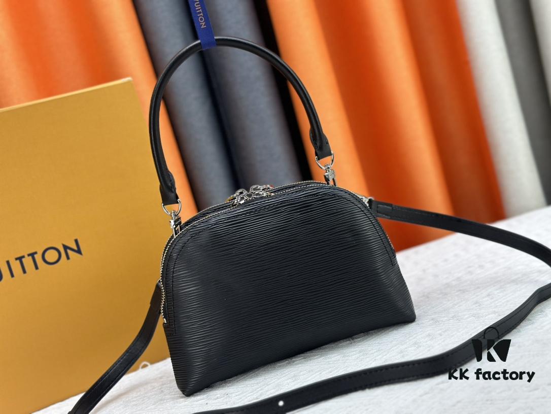 M12996 LV Crescent Double-Zip Handbag