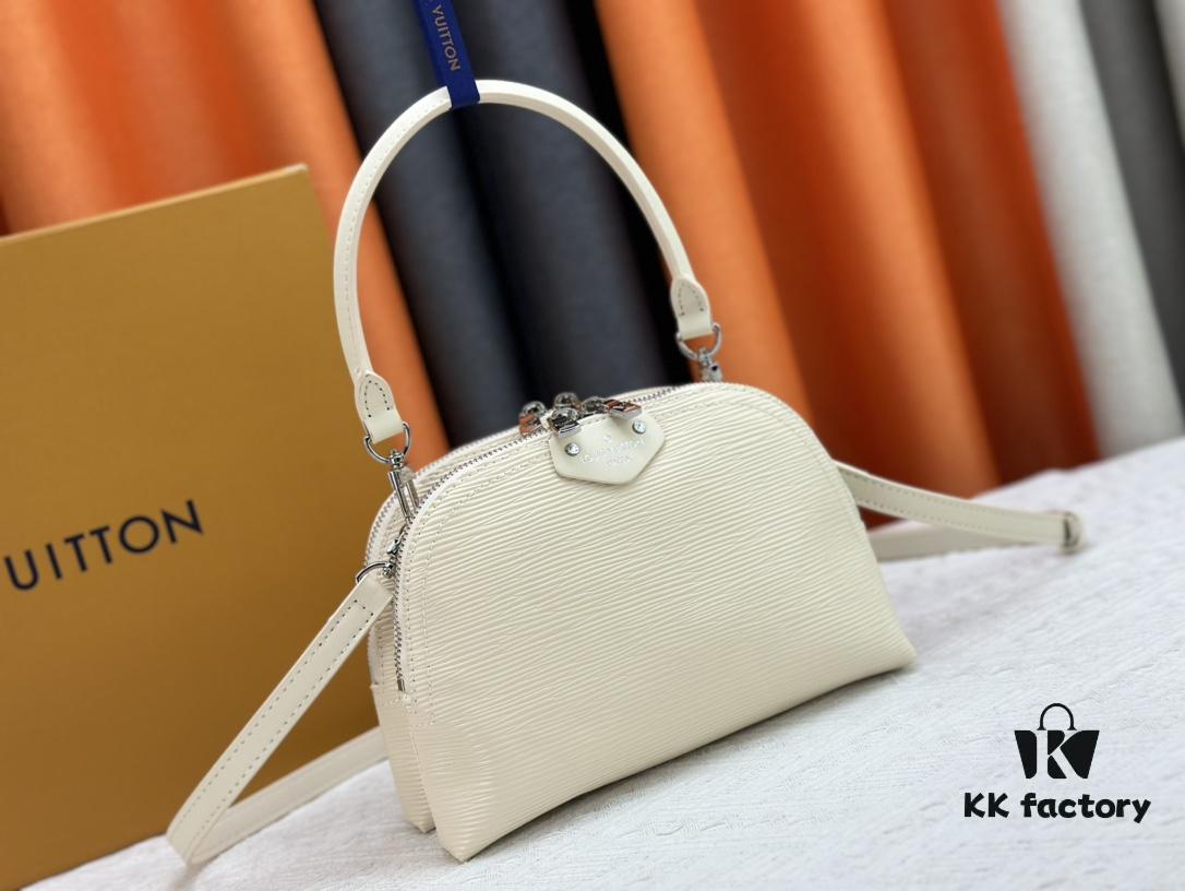 M12996 LV Crescent Double Zip Handbag