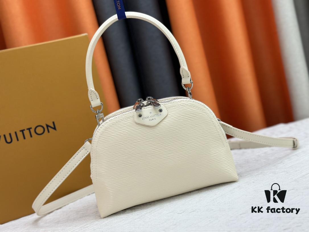M12996 LV Crescent Double Zip Handbag