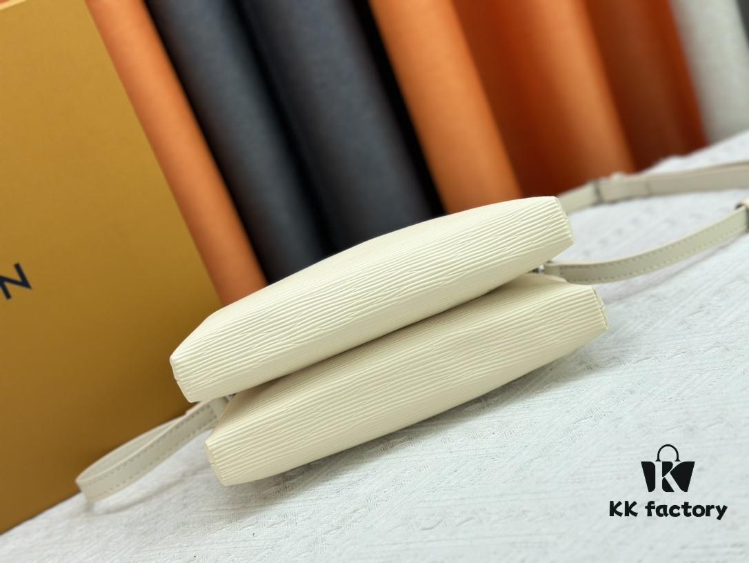 M12996 LV Crescent Double Zip Handbag