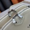 M12996 LV Crescent Double Zip Handbag