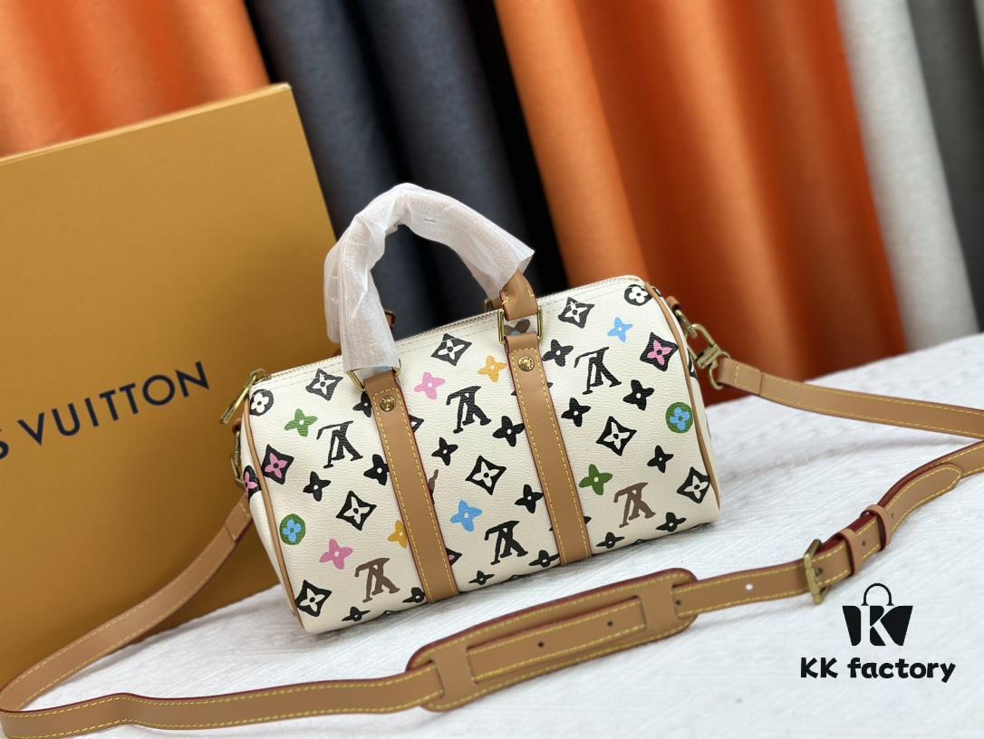 M24849 White Color Black Color Pillow Bag