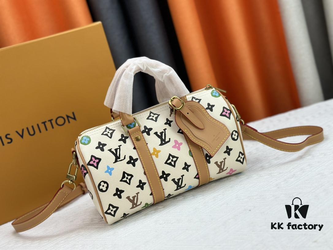 M24849 White Color Black Color Pillow Bag