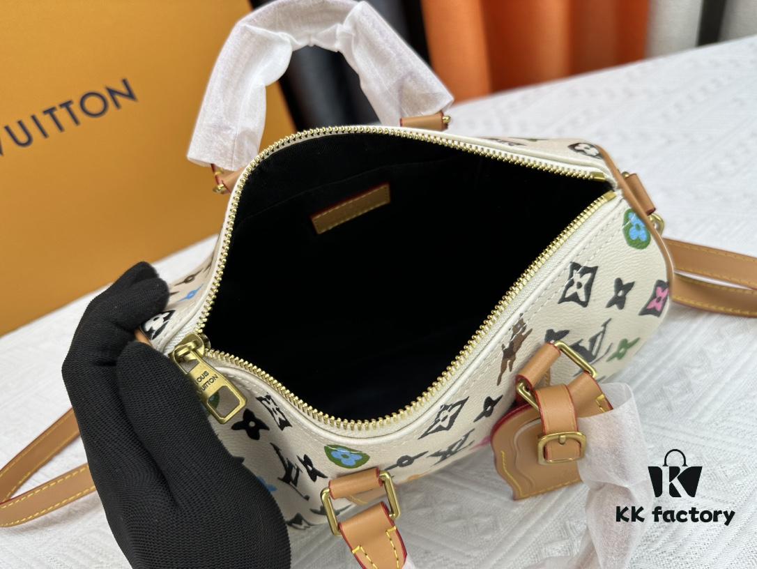 M24849 White Color Black Color Pillow Bag