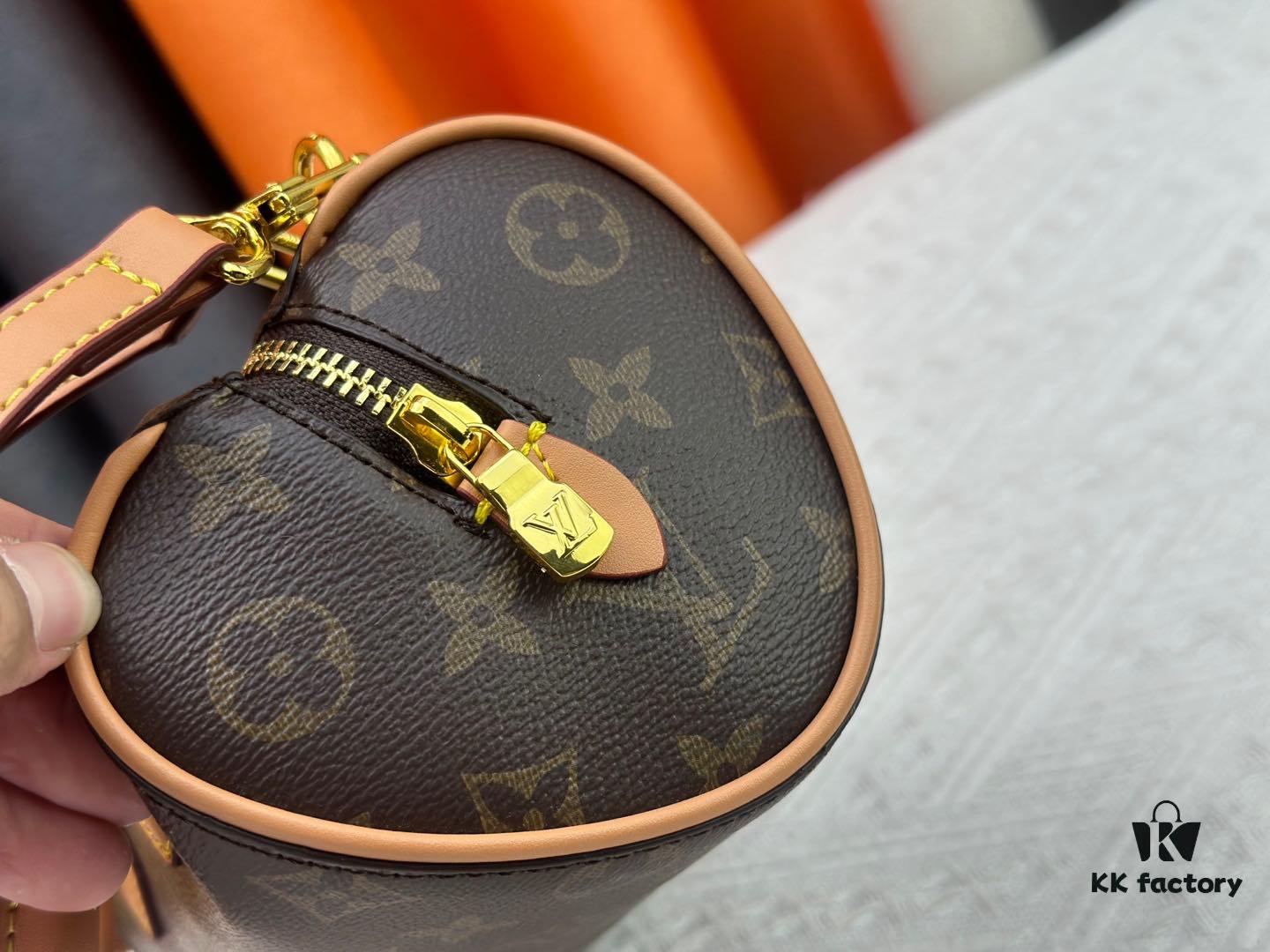 M13226 Louis Vuitton VVN Handle and Long Shoulder Strap Heart-Shaped Bag Adorably Charming with Enchanting Appeal, Size 18x11x10 cm