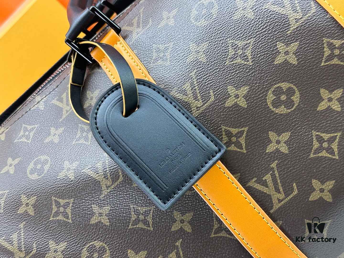 Keepall Bandoulière 45 Travel Bag in Monogram Macassar Coated Canvas