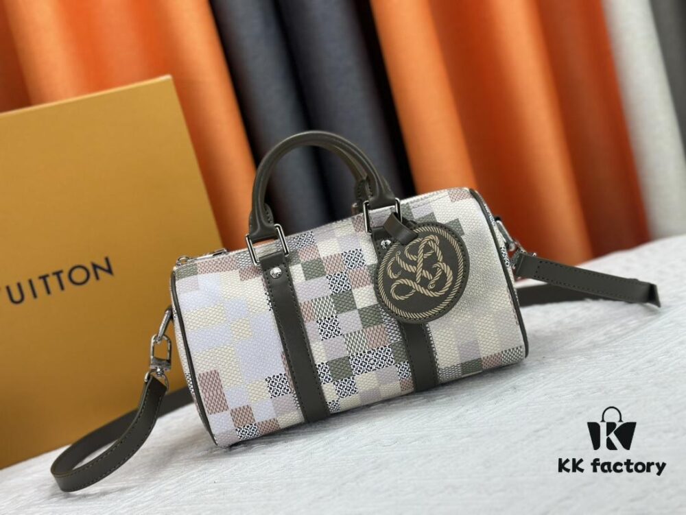 Upgraded Original N00105 Checkerboard Green M20900.M46271 Black Floral M31044 Orange M11542 Vintage Flower M24849 Multicolor Dahlia Keepall 25