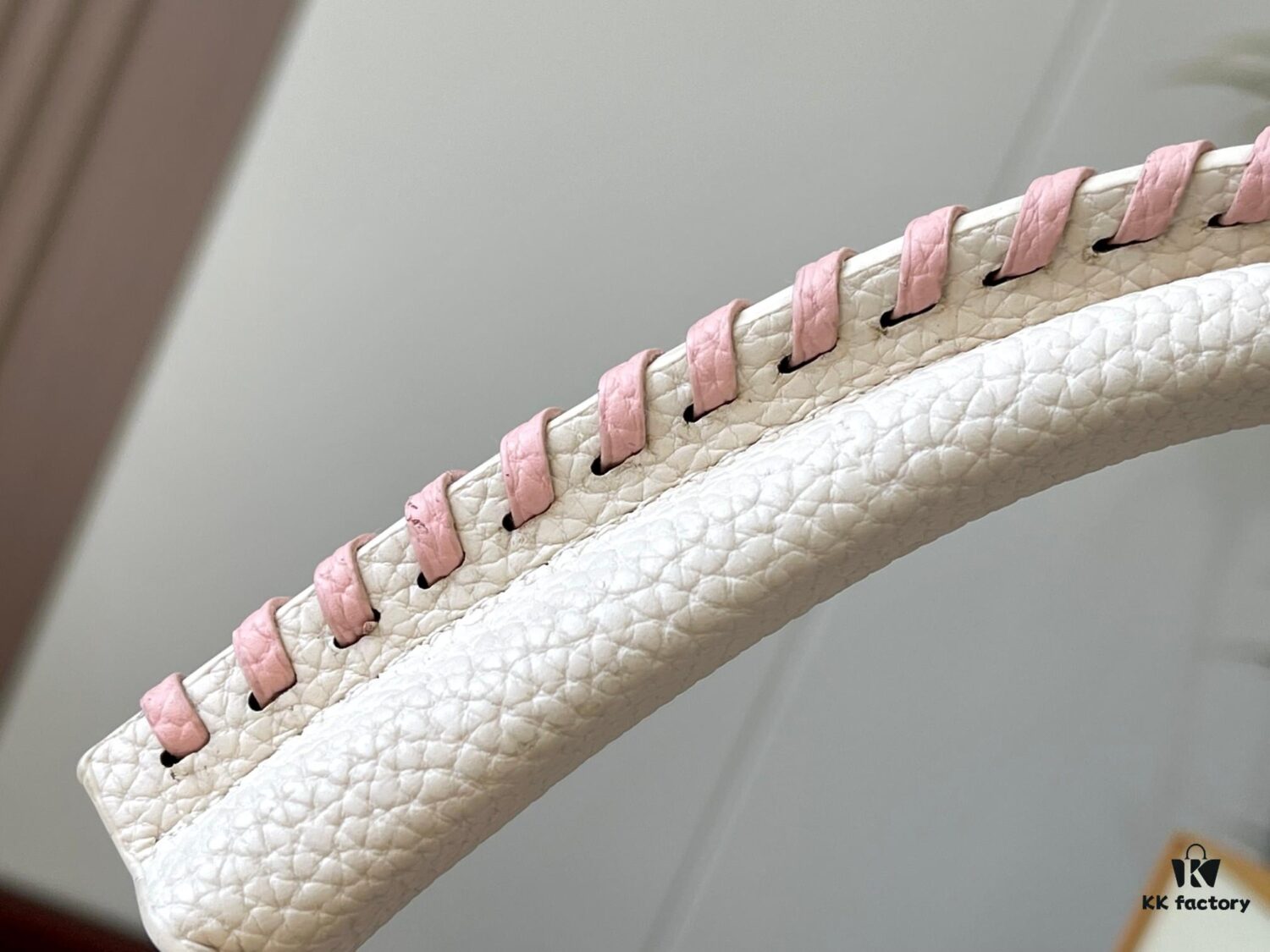 Upgraded M21121 Pearl White Woven Gold Buckle