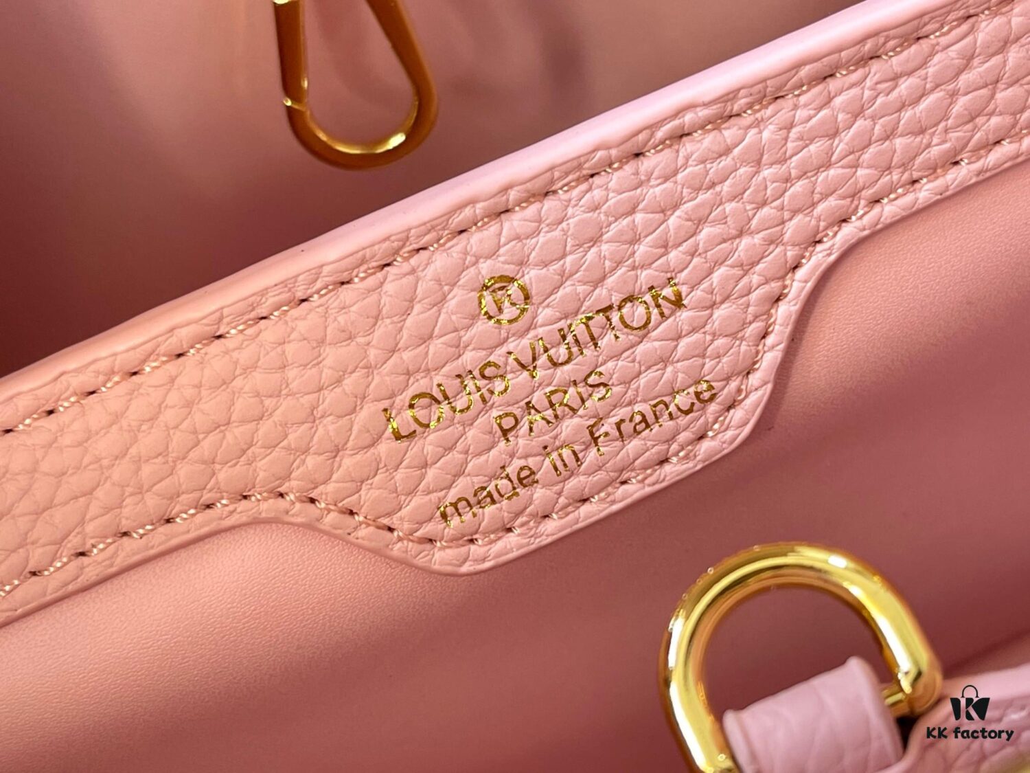 Upgraded M21121 Pearl White Woven Gold Buckle