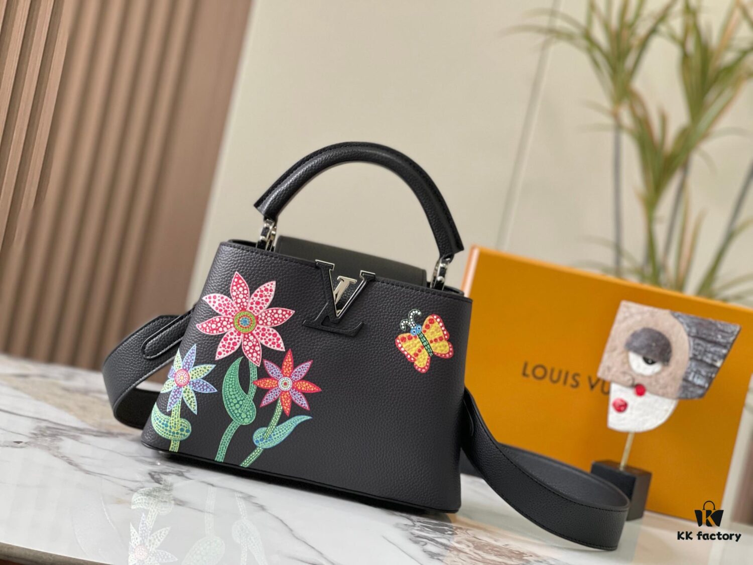 Upgraded Version M21755 LV x YK Capucines Small Handbag