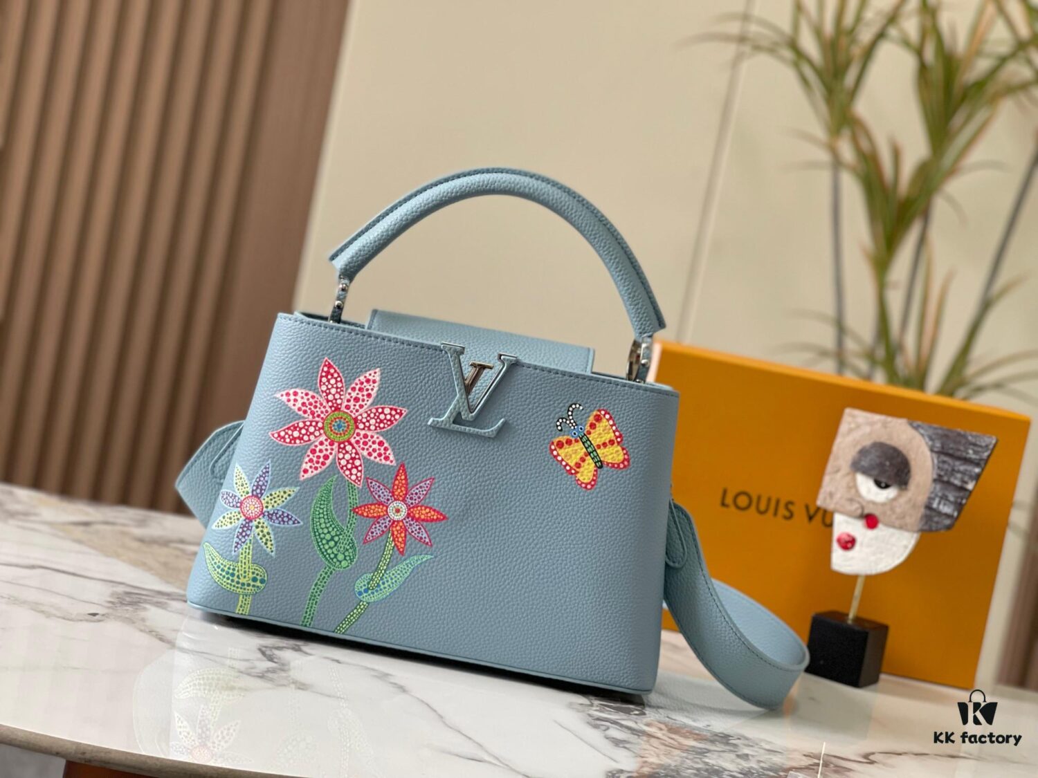 Upgraded Version M21756 LV x YK Capucines Medium Handbag