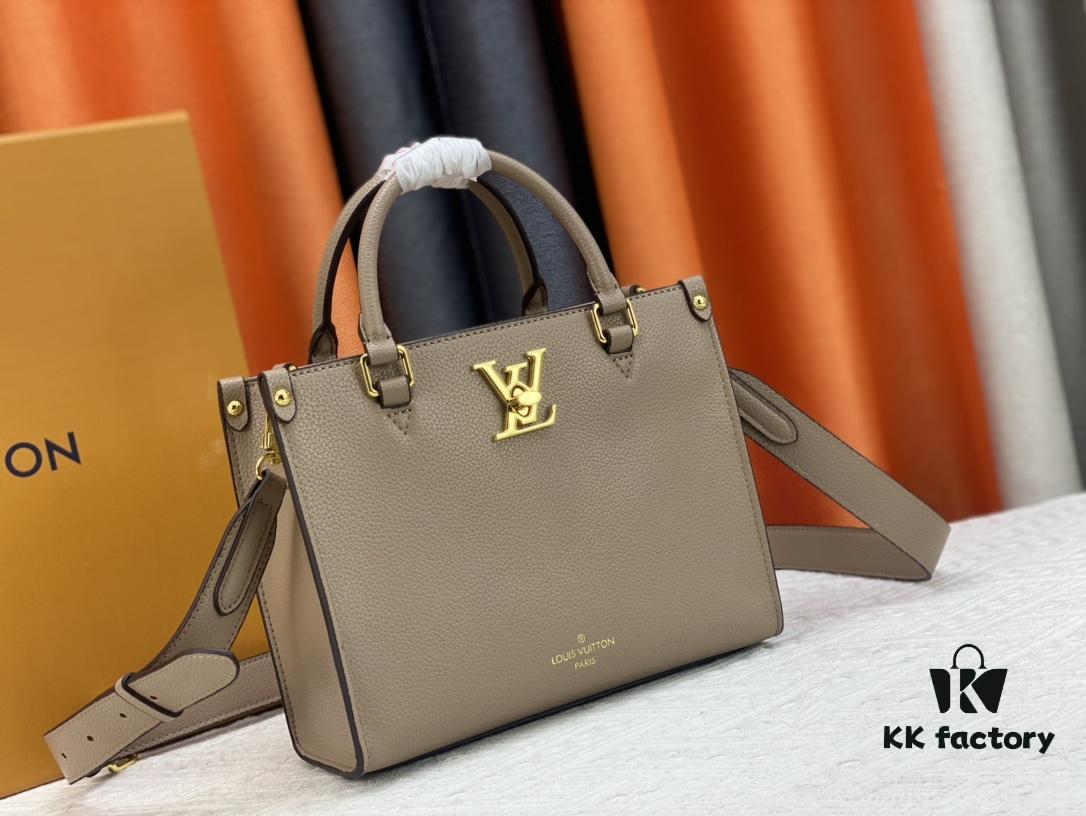 M22311 Black M23637 Beige Top-Quality Original Order This Lock & Go Handbag Expresses Contemporary Style Through Fashion-Forward Design and Refined Details
