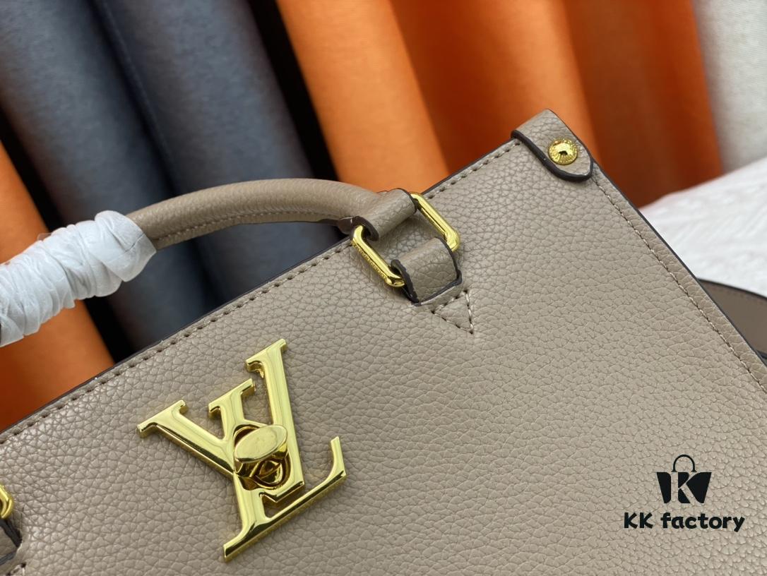 M22311 Black M23637 Beige Top-Quality Original Order This Lock & Go Handbag Expresses Contemporary Style Through Fashion-Forward Design and Refined Details