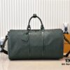 Guangzhou Batch Upgraded Original Version Model 24440 Green Embossed 41416 Keepall Bandoulière Travel Bag