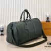 Guangzhou Batch Upgraded Original Version Model 24440 Green Embossed 41416 Keepall Bandoulière Travel Bag