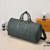 Guangzhou Batch Upgraded Original Version Model 24440 Green Embossed 41416 Keepall Bandoulière Travel Bag
