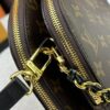 M12996 LV Half-Moon Dual-Zip Handbag