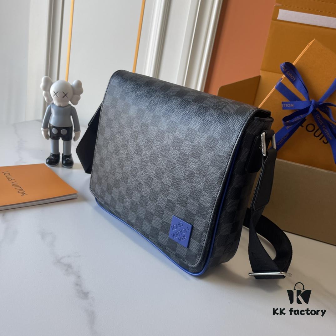 Upgraded Version 180 M00085 M46255 M42710 M11593 Latest Model Hega Blue Hardware DISTRICT Small Messenger Bag